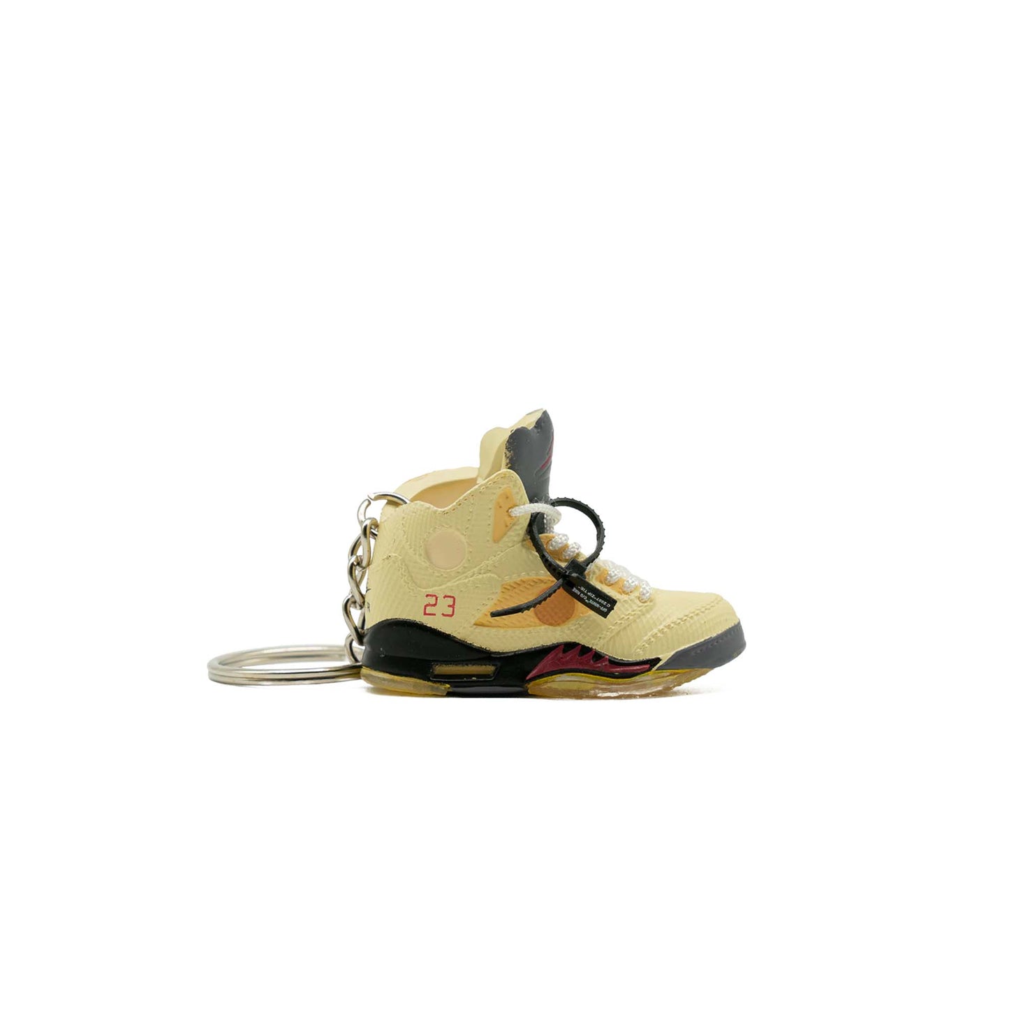Inspired By Off White X Jordan 5 White Keyring
