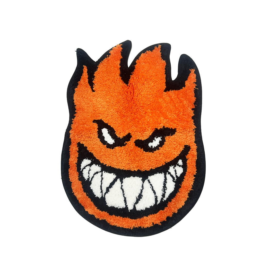 Flame Face Tufted Mat Rug