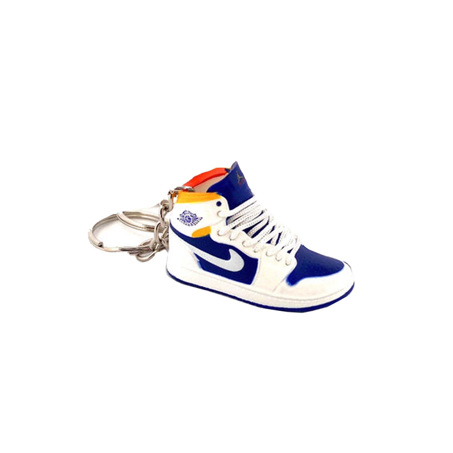 Inspired By Air Jordan 1 white Navy Orange Keyring