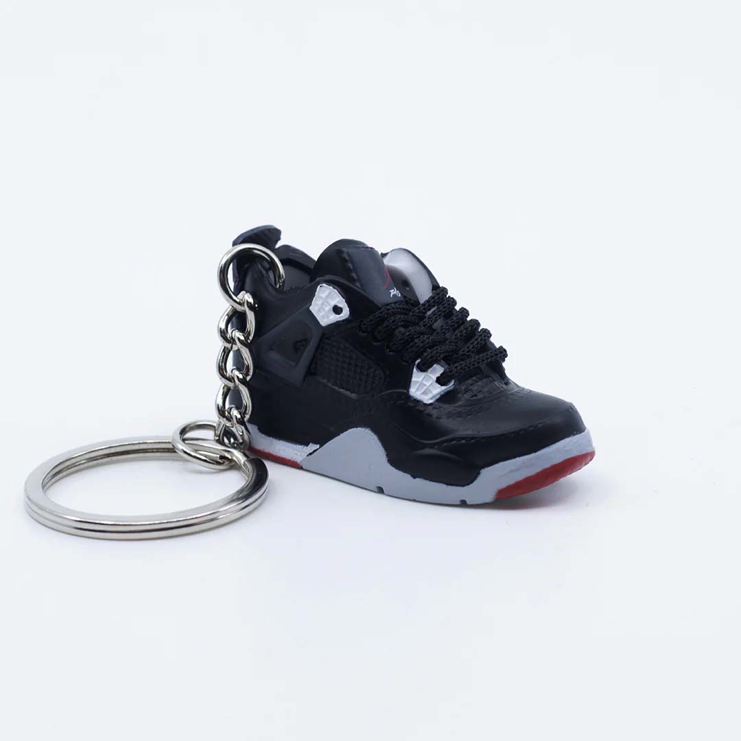 Inspired By Jordan 4 Bred Keyring