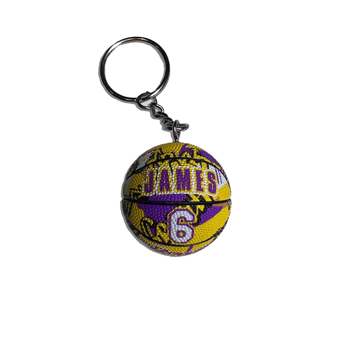 Lebron James Lakers Basketball Keyring