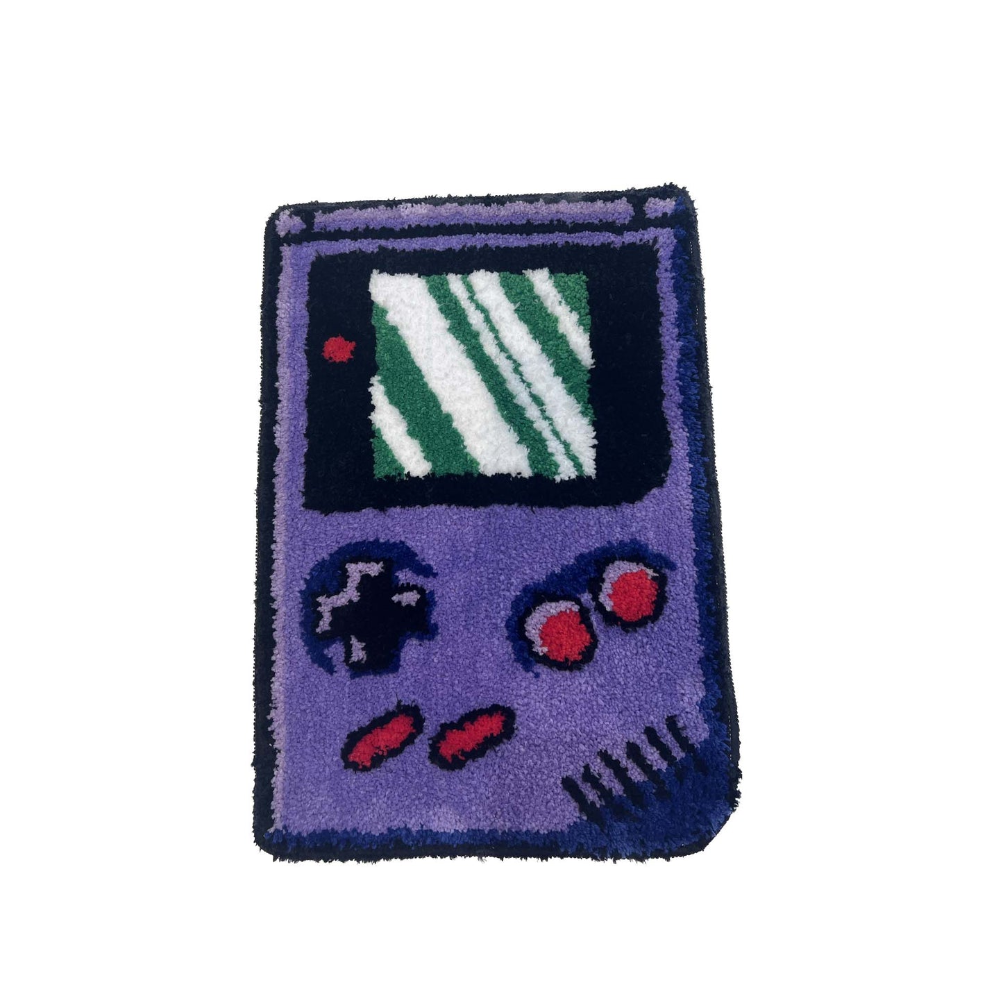 Games Console Inspired Purple Tufted Rug Carpet Mat