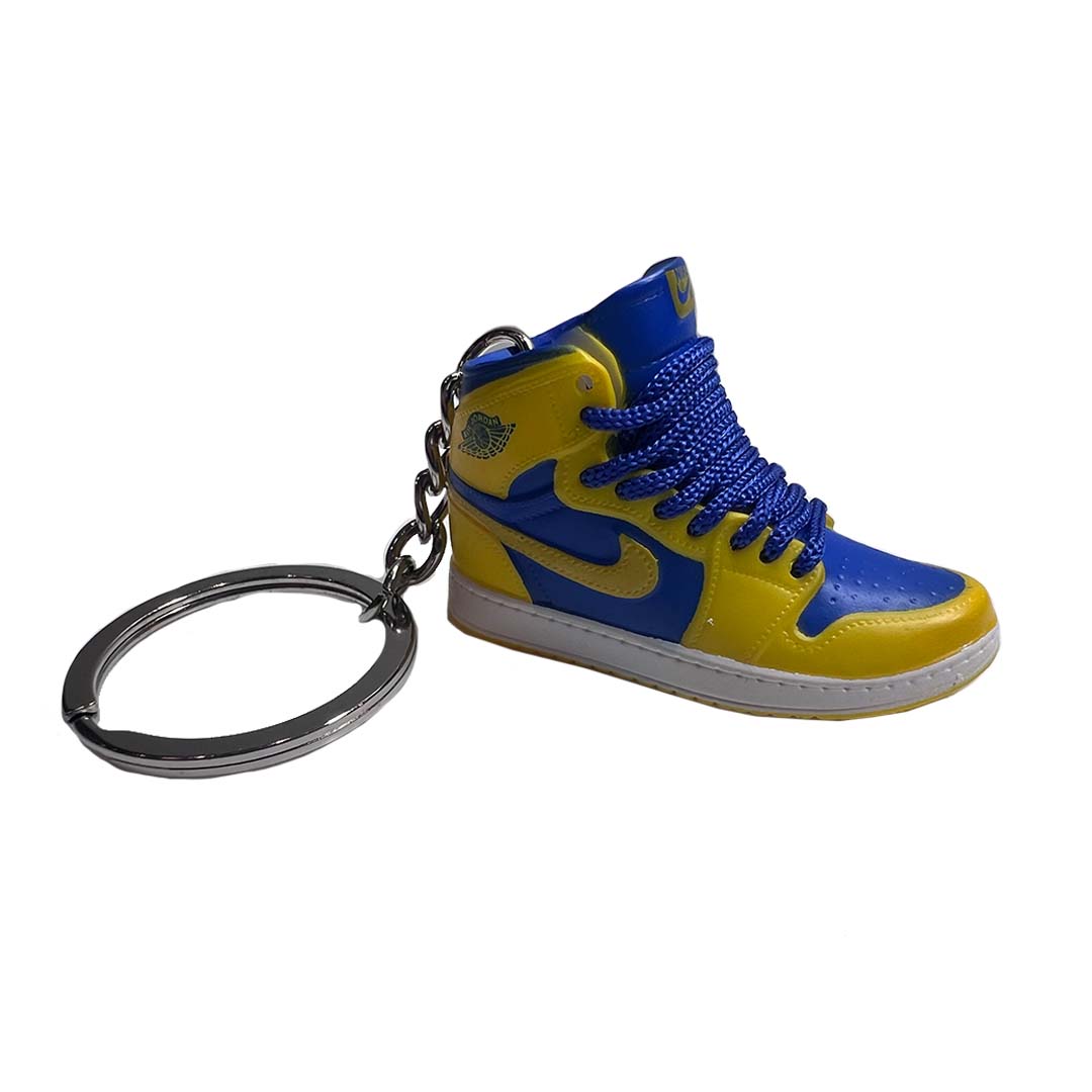 Inspired By Jordan 1 blue yellow Keyring