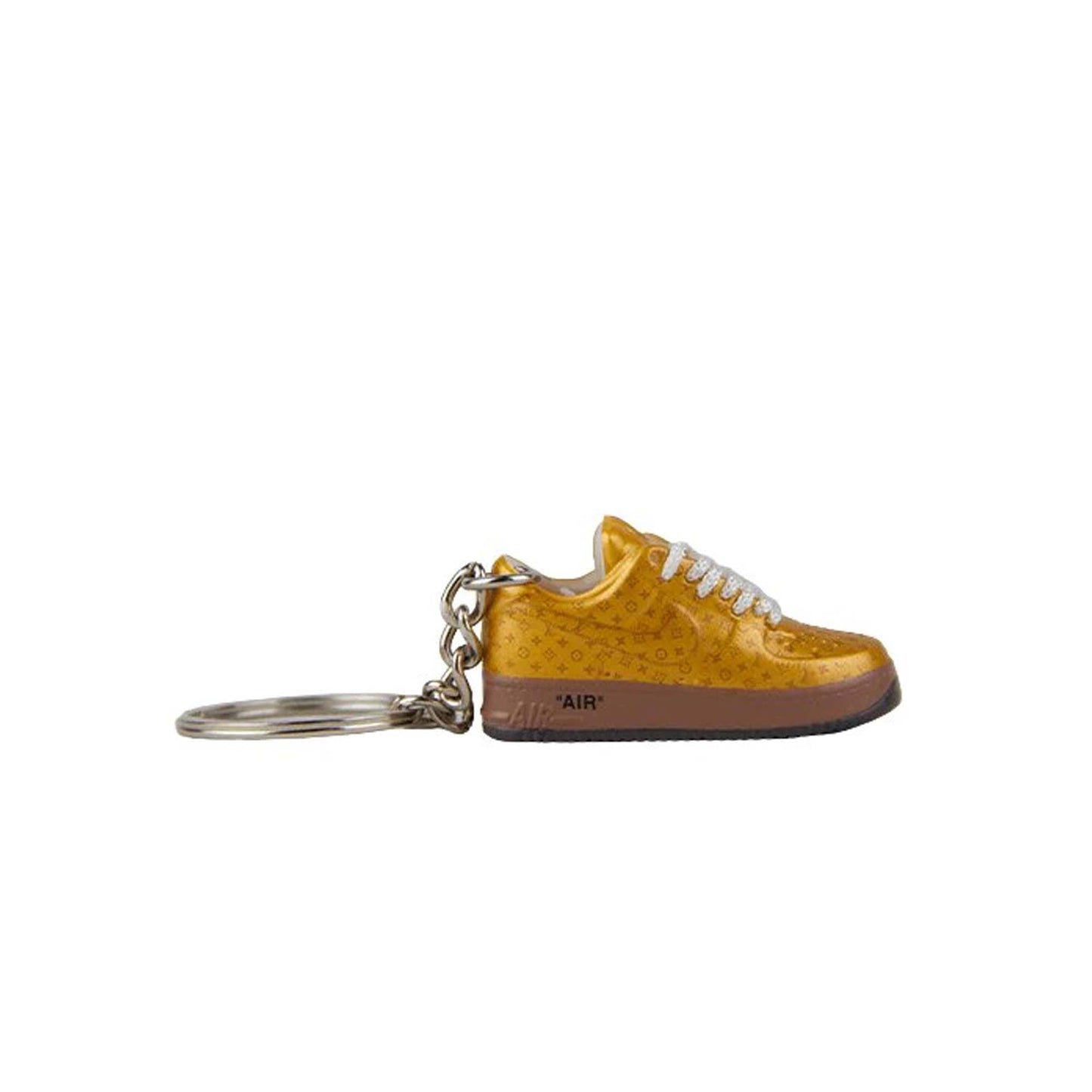 Inspired By LV Gold Nike Air Force 1 Keyring