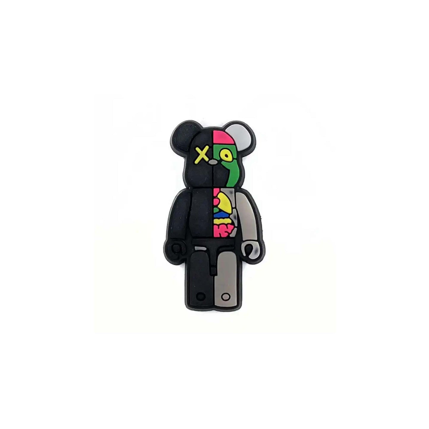 BearBrick Half & Half Croc Charm