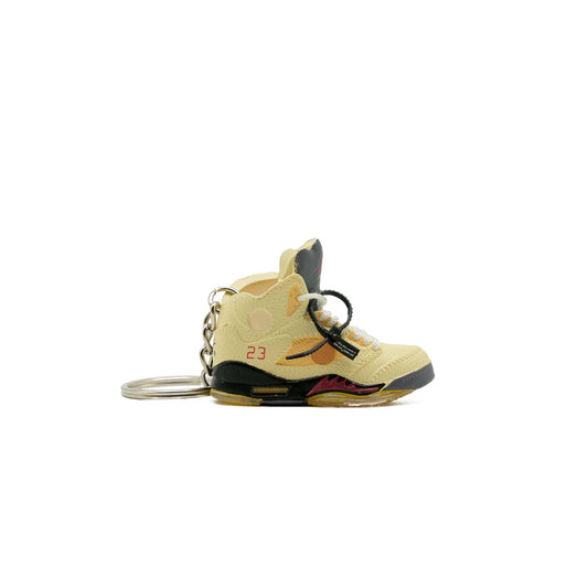 Inspired By Off White X Jordan 5 White Keyring