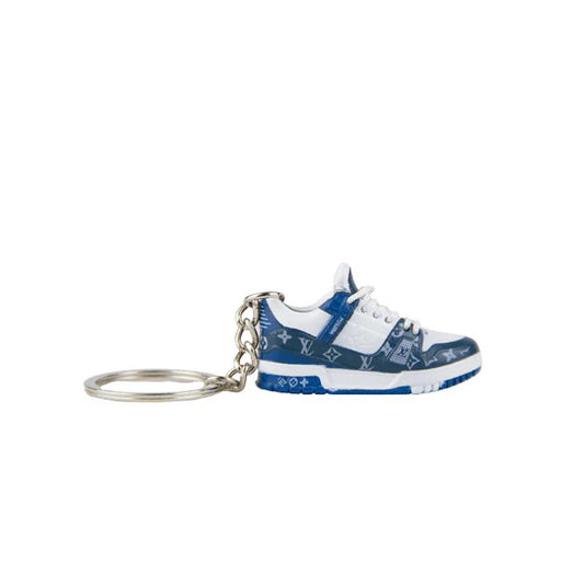 Inspired By LV Denim Trainer Keyring