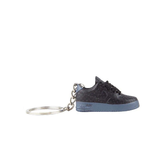 Inspired By LV Nike Air Force Black Grey Keyring