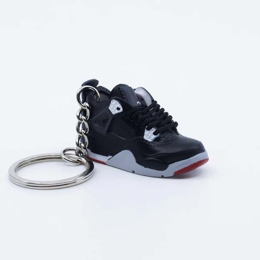 Inspired By Jordan 4 Bred Keyring