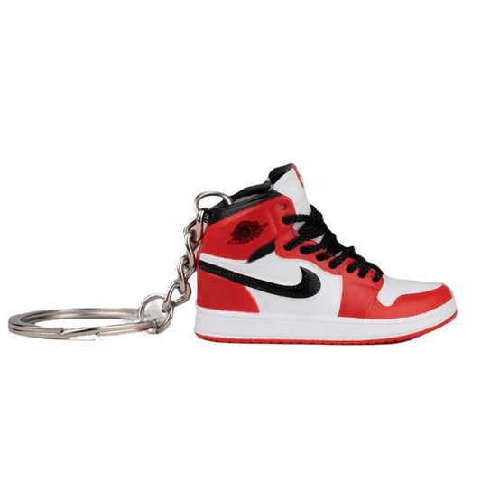 Inspired By Jordan 1 Red White Keyring