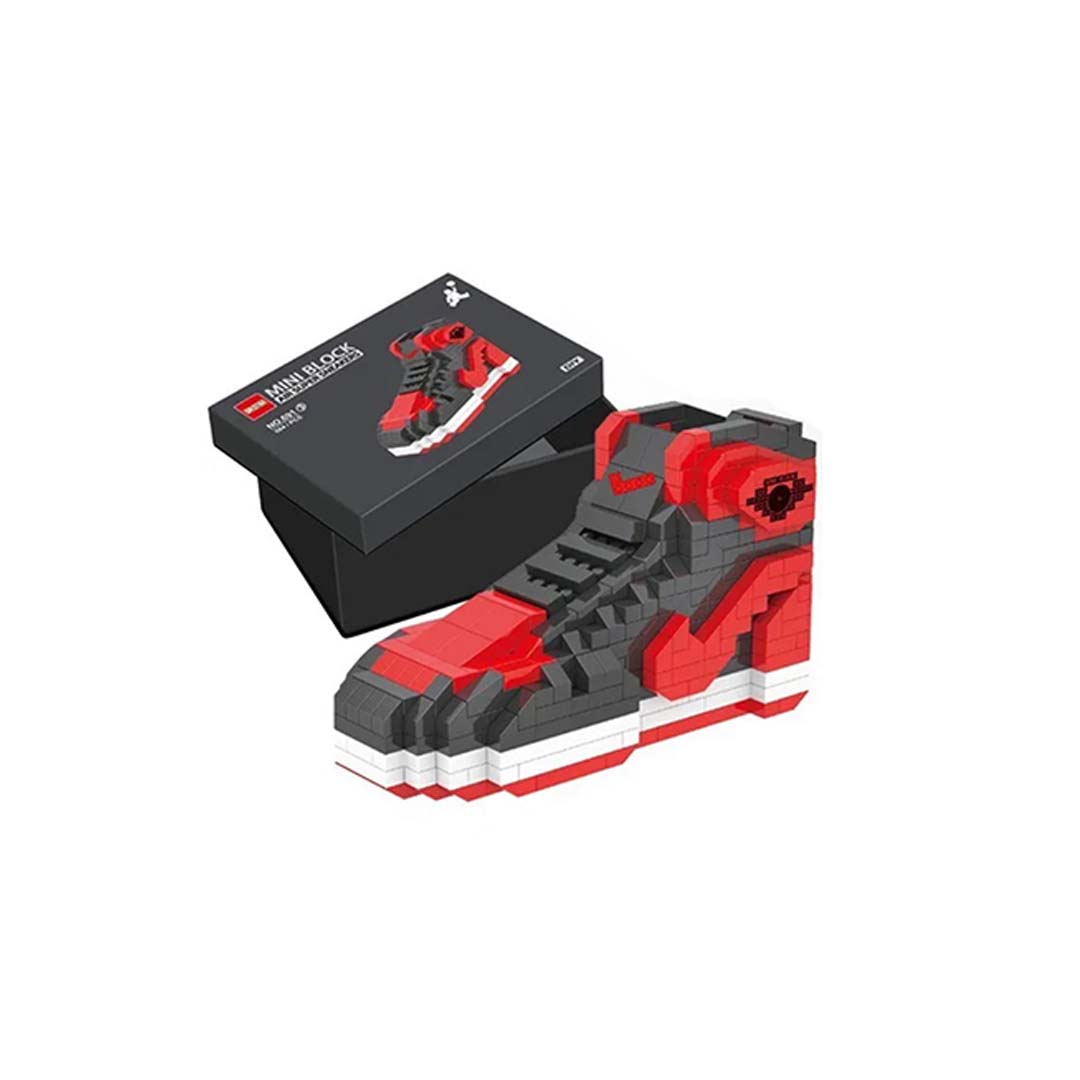 Mini Block Air Super Sneakers Inspired By Jordan 1 Bred