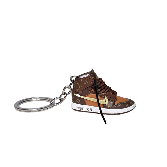 Inspired By LV X Off White X Jordan 1 high Keyring