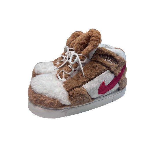 Jordan 1 Brown Red Hard Sole slippers